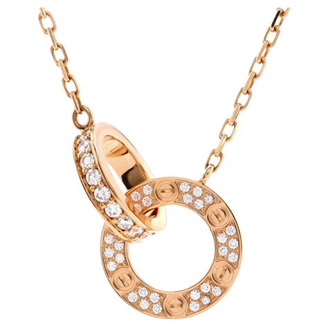 cartier love interlocking necklace.